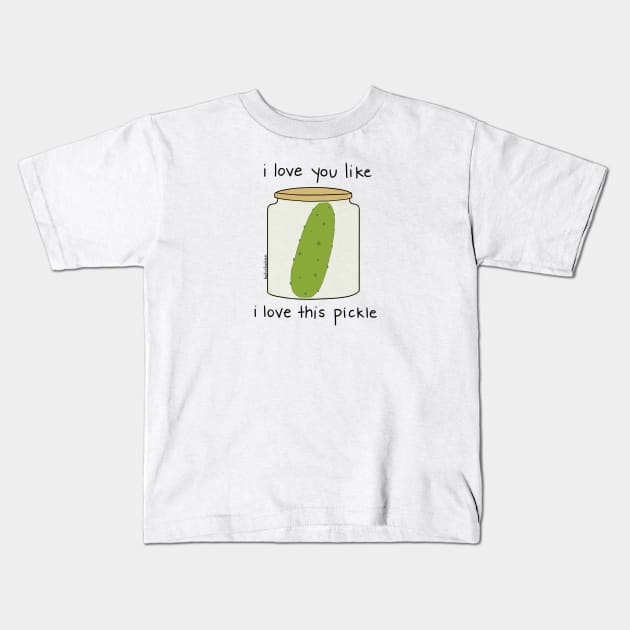 Pickle love Kids T-Shirt by katiebokan